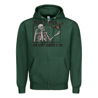 Sports Green there it goes my last flying fck Zipper Hoodie - MaliasSmallBusiness