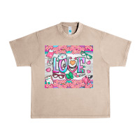 French Oak watercolor love nurse tumbler Urban Heavy Tee - BundleAndBundleShop