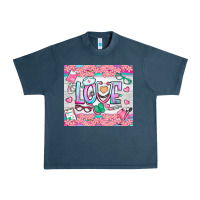 Midnight Navy watercolor love nurse tumbler Urban Heavy Tee - BundleAndBundleShop