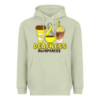 Matcha deafness awareness coffee cups Heavyweight Hoodie - Artiststas