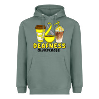 Sage deafness awareness coffee cups Heavyweight Hoodie - Artiststas