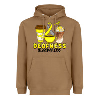 Toasted Coconut deafness awareness coffee cups Heavyweight Hoodie - Artiststas