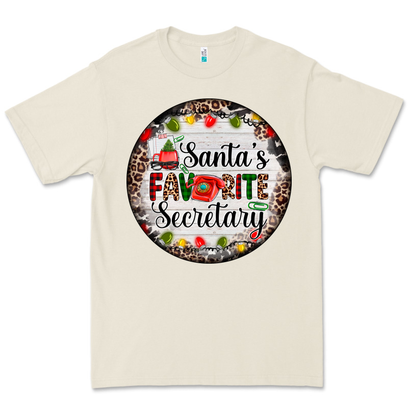 Christmas Santas Favorite Secretary    Light Premium Tee by AdoDesignShop | Teevron