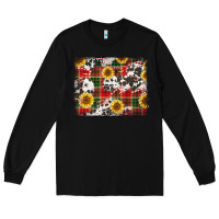 Black cowhide sunflowers candy canes Long Sleeve Tee - Jasminsmagicworld