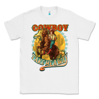 White cowboy take me away Classic Tee - NancyCooperArtShop