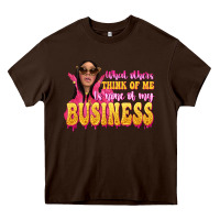 Chocolate Brown afro black boss lady Heavy Core Tee - texasbilliewilder