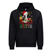Black merry christmas heifer cow Urban Hoodie - CowGirlArtShop