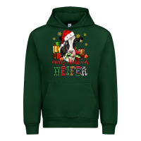Forest Green merry christmas heifer cow Urban Hoodie - CowGirlArtShop