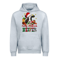 Heather Grey merry christmas heifer cow Urban Hoodie - CowGirlArtShop