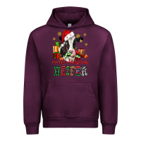 Mauve Wine merry christmas heifer cow Urban Hoodie - CowGirlArtShop