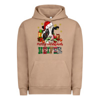 Pigment Burro merry christmas heifer cow Urban Hoodie - CowGirlArtShop