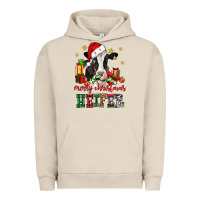 Pigment French Oak merry christmas heifer cow Urban Hoodie - CowGirlArtShop