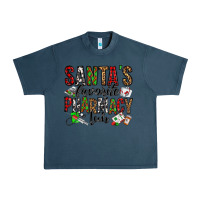 Midnight Navy santa's favorite pharmacy tech Urban Heavy Tee - Jasminsmagicworld
