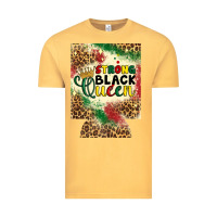 Vintage Mustard strong black queen 12 oz can cooler (regular) Vintage Tee - Artiststas