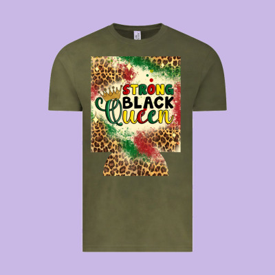 Strong Black Queen 12 Oz Can Cooler (regular) Vintage Tee Designed By Artiststas