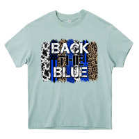 Back The Blue Brushstroke Heavy Core Tee | Teevron