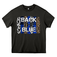 Asphalt back the blue brushstroke Heavy Core Tee - Zillion Design Studio