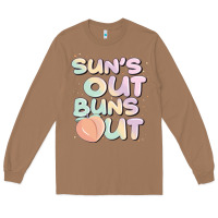 Toasted Coconut sun's out buns out Long Sleeve Tee - JahusDesignShop