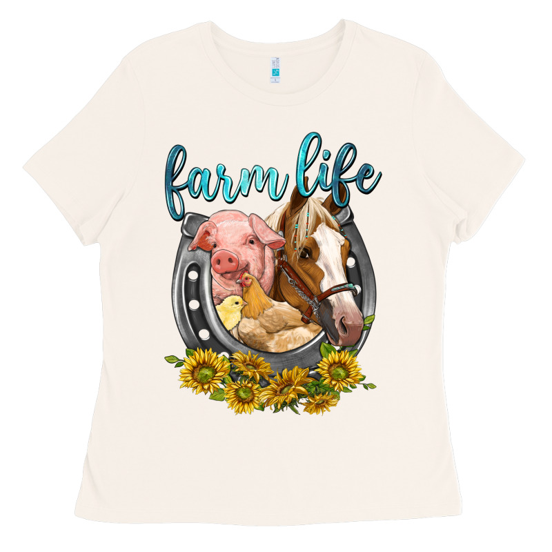 Chicken Pig Horse Farm Life Ladies Tee by texasbilliewilder | Teevron