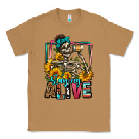 Toasted Coconut staying alive coffee drinking skeleton Classic Tee - Jasminsmagicworld