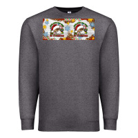 Charcoal Heather When You're Dead Inside But It's Christmas Hippie Skeleton Santa Premium Sweatshirt - Artiststas