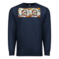 Navy When You're Dead Inside But It's Christmas Hippie Skeleton Santa Premium Sweatshirt - Artiststas
