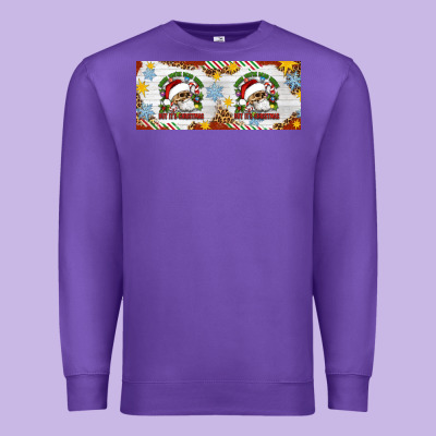 When You're Dead Inside But It's Christmas Hippie Skeleton Santa Premium Sweatshirt Designed By Artiststas