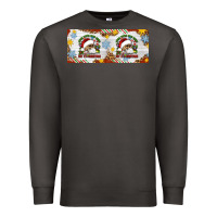 Smoke When You're Dead Inside But It's Christmas Hippie Skeleton Santa Premium Sweatshirt - Artiststas