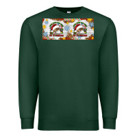 Sports Green When You're Dead Inside But It's Christmas Hippie Skeleton Santa Premium Sweatshirt - Artiststas