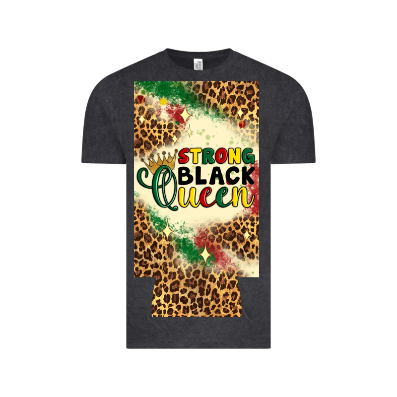 Strong Black Queen 12 Oz Can Cooler (slim) Vintage Tee by Artiststas | Teevron