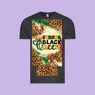 Strong Black Queen 12 Oz Can Cooler (slim) Vintage Tee Designed By Artiststas
