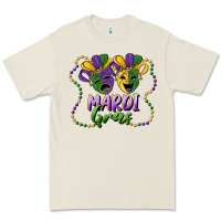 Bone mardi gras mask and beads Premium Tee - RanaPortraitStore