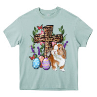 Arona Easter bunny and floral cross Heavy Core Tee - RanaPortraitStore
