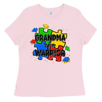 Bubblegum Pink grandma of a warrior Ladies Tee - JahusDesignShop