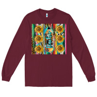 Burgundy western teacher Long Sleeve Tee - LillyAllenDesigns