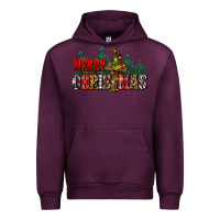 Mauve Wine merry christmas  cross Urban Hoodie - CowGirlArtShop