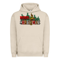 Pigment French Oak merry christmas  cross Urban Hoodie - CowGirlArtShop