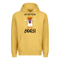 Antique Gold I'm Just Here For The Boos Premium Hoodie - Bettercallsaul