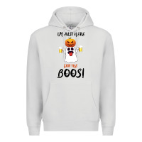 Dove Grey I'm Just Here For The Boos Premium Hoodie - Bettercallsaul