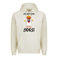 Oatmeal Heather I'm Just Here For The Boos Premium Hoodie - Bettercallsaul