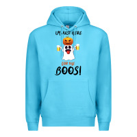 Ocean Blue I'm Just Here For The Boos Premium Hoodie - Bettercallsaul