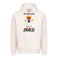 Pale Pink I'm Just Here For The Boos Premium Hoodie - Bettercallsaul