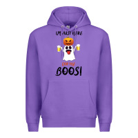 Purple I'm Just Here For The Boos Premium Hoodie - Bettercallsaul