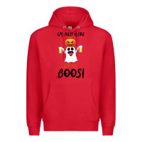 Red I'm Just Here For The Boos Premium Hoodie - Bettercallsaul