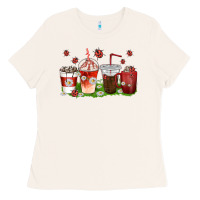 Bone coffee cups lady bug with daisies Ladies Tee - texasbilliewilder