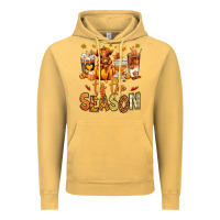 Vintage Mustard Tis' the season Fall Heifer coffee cups Vintage Hoodie - RanaPortraitStore
