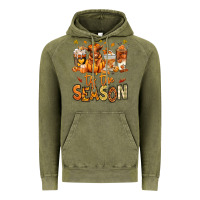 Vintage Olive Tis' the season Fall Heifer coffee cups Vintage Hoodie - RanaPortraitStore