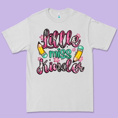Little Miss Kindergarten Premium Tee Designed By Zillion Design Studio
