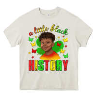 Cream a little black history with boy juneteenth Heavy Core Tee - texasbilliewilder