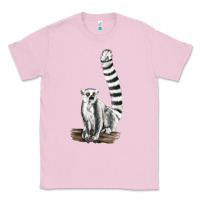 Bubblegum Pink Ringtail Cat Classic Tee - LillyAllenDesigns